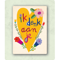 Postkaart Ik denk aan je Claire van Heukelom